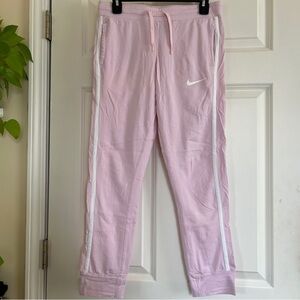Nike Light Pink Sweatpants with White Accents